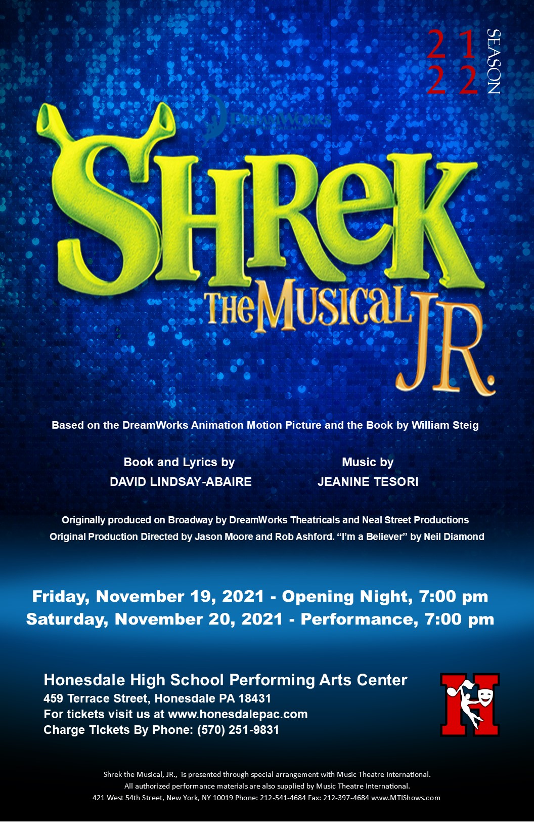 Shrek the Musical Jr